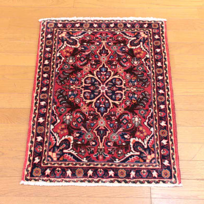 ペルシャ絨毯 80 x 60 ハマダン カーペット ラグ 玄関マット persian rug バヤットノマド