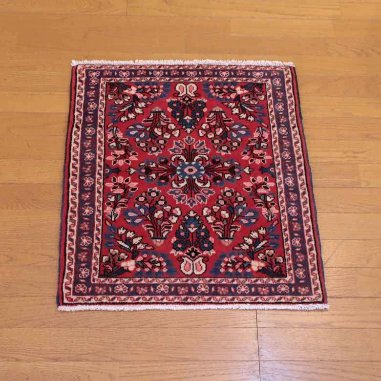 ペルシャ絨毯 70 x 65 サルーク カーペット ラグ 玄関マット persian rug saluk