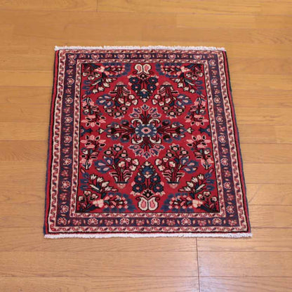 ペルシャ絨毯 70 x 65 サルーク カーペット ラグ 玄関マット persian rug saluk