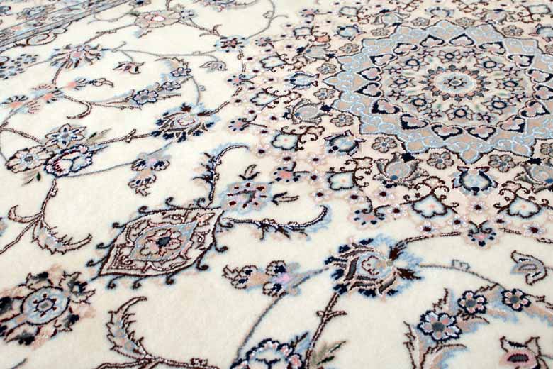 ペルシャ絨毯 253x166cm ナイン カーペット ラグ 玄関マット persian rug バヤットノマド