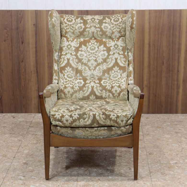 ウイングチェア CINTIQUE 1人掛けソファ ヴィンテージ イギリス ミッドセンチュリー