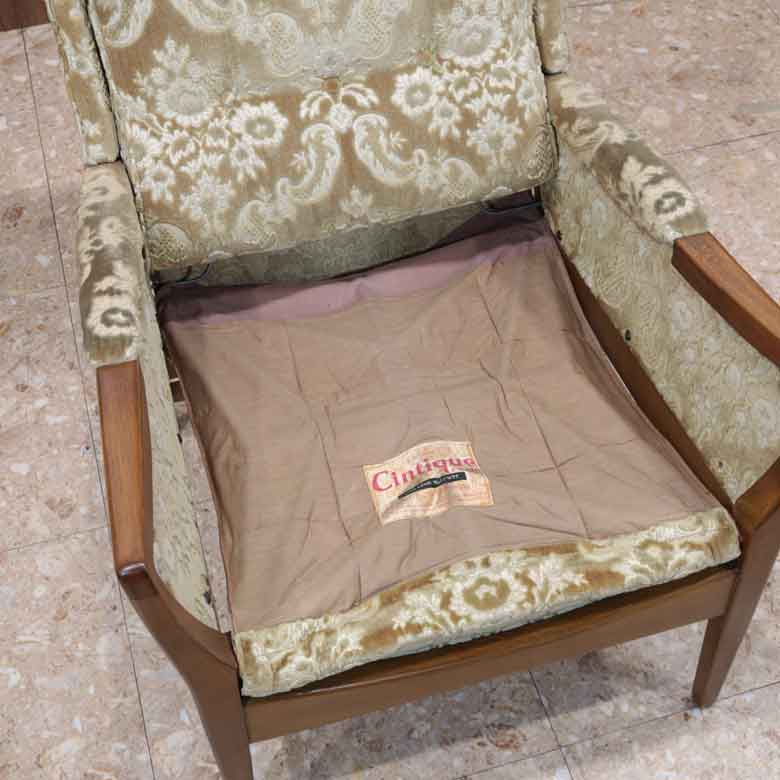 ウイングチェア CINTIQUE 1人掛けソファ ヴィンテージ イギリス ミッドセンチュリー