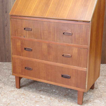 ライティングデスク イギリス 完成品 チーク 鍵なし ヴィンテージ