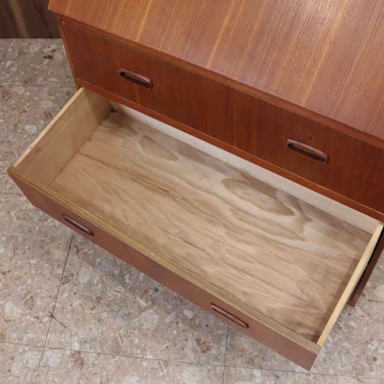 ライティングデスク イギリス 完成品 チーク 鍵なし ヴィンテージ