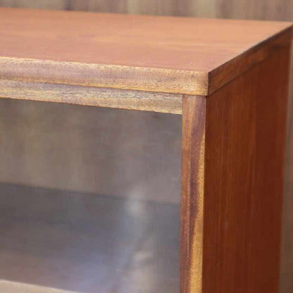 ガラス戸付きブックケース  本棚 チーク ヴィンテージ 木製 レトロ ミッドセンチュリー 北欧