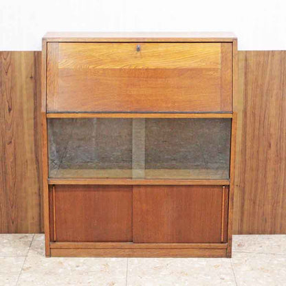 ブックビューロー  イギリス オーク 完成品 デスク ヴィンテージ