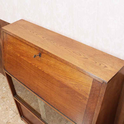 ブックビューロー  イギリス オーク 完成品 デスク ヴィンテージ