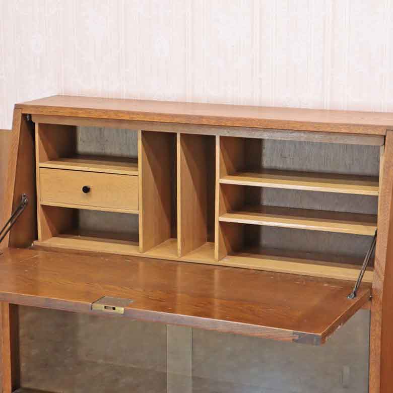 ブックビューロー  イギリス オーク 完成品 デスク ヴィンテージ