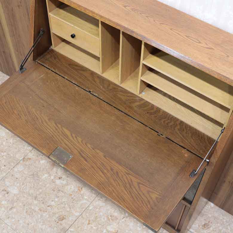 ブックビューロー  イギリス オーク 完成品 デスク ヴィンテージ