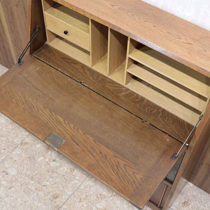 ブックビューロー  イギリス オーク 完成品 デスク ヴィンテージ