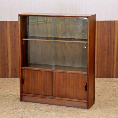 ガラスキャビネット ブックケース ヴィンテージ イギリス GIBBS