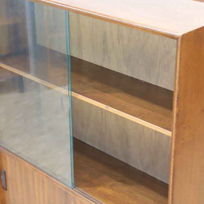 ガラスキャビネット ブックケース ヴィンテージ イギリス GIBBS