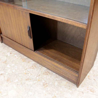 ガラスキャビネット ブックケース ヴィンテージ イギリス GIBBS