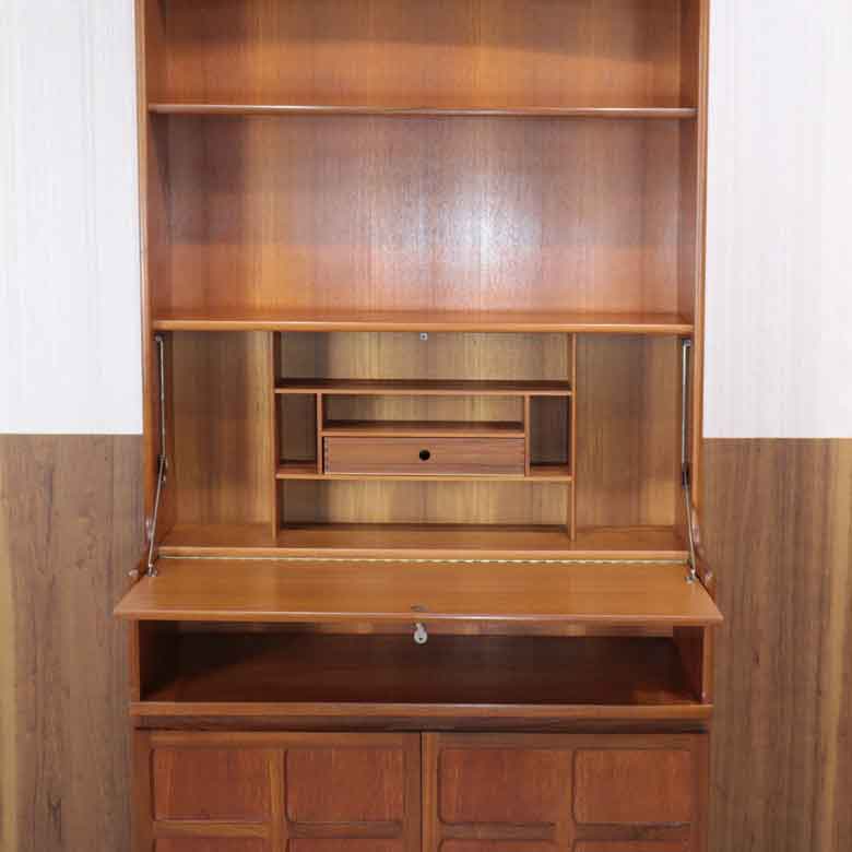 ユニットキャビネット ネイサン デスク イギリス チーク 完成品 NATHAN