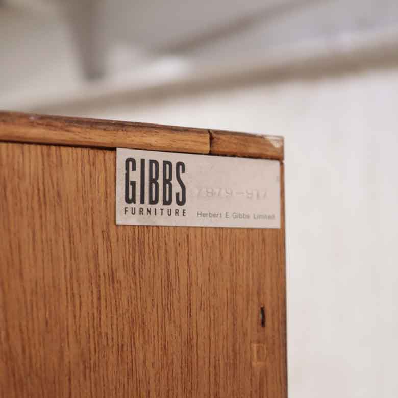 ハイキャビネット ブックケース ヴィンテージ イギリス GIBBS