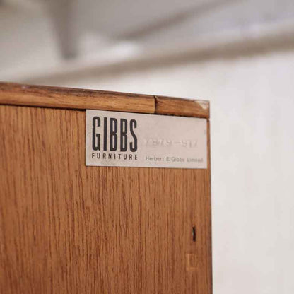 ハイキャビネット ブックケース ヴィンテージ イギリス GIBBS
