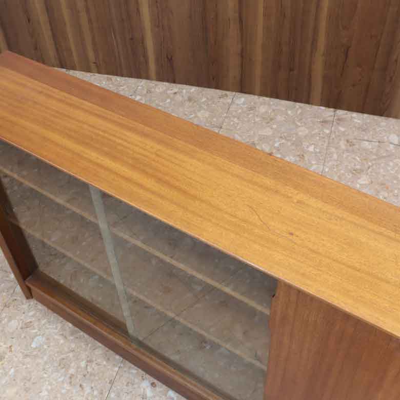 ガラスキャビネット ブックケース ヴィンテージ イギリス GIBBS