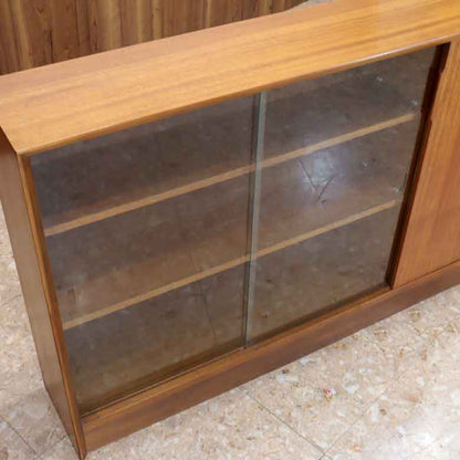 ガラスキャビネット ブックケース ヴィンテージ イギリス GIBBS