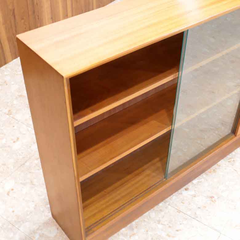 ガラスキャビネット ブックケース ヴィンテージ イギリス GIBBS