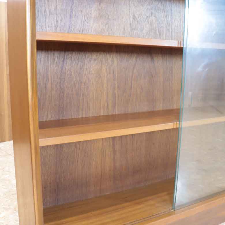 ガラスキャビネット ブックケース ヴィンテージ イギリス GIBBS