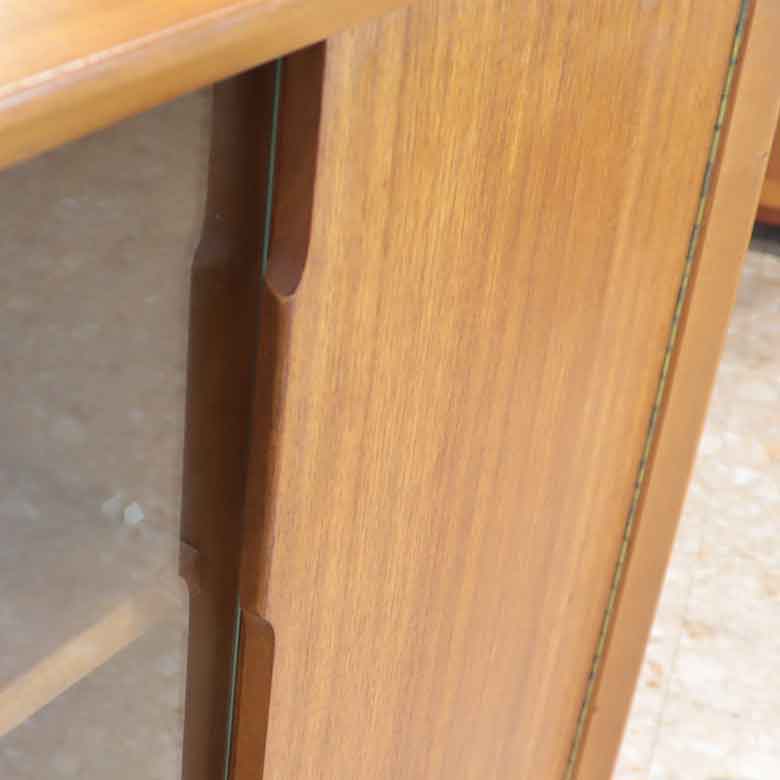 ガラスキャビネット ブックケース ヴィンテージ イギリス GIBBS