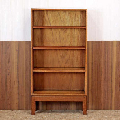 オープンブックケース 足つき 本棚 オーク ヴィンテージ 木製 レトロ ミッドセンチュリー 北欧