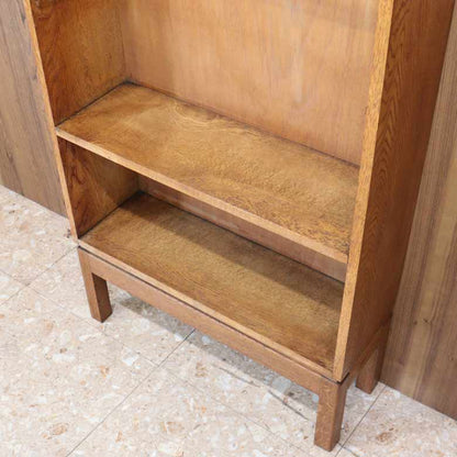 オープンブックケース 足つき 本棚 オーク ヴィンテージ 木製 レトロ ミッドセンチュリー 北欧