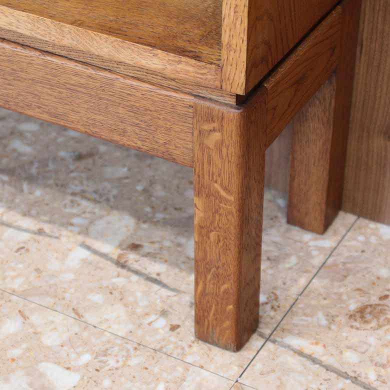 オープンブックケース 足つき 本棚 オーク ヴィンテージ 木製 レトロ ミッドセンチュリー 北欧