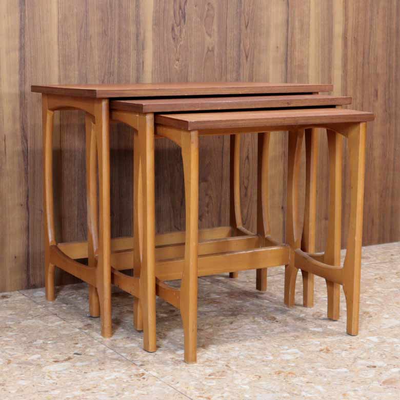 ネストテーブル 3Pセット チーク ヴィンテージ イギリス ミッドセンチュリー 北欧