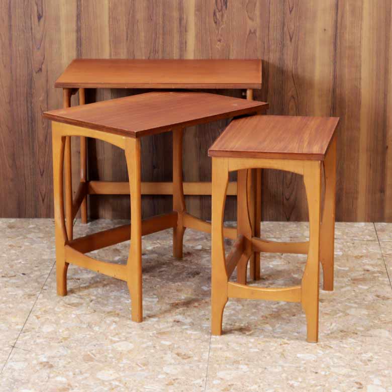 ネストテーブル 3Pセット チーク ヴィンテージ イギリス ミッドセンチュリー 北欧