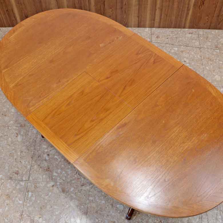 ダイニングテーブル ネイサン オーバル イギリス チーク 完成品 NATHAN