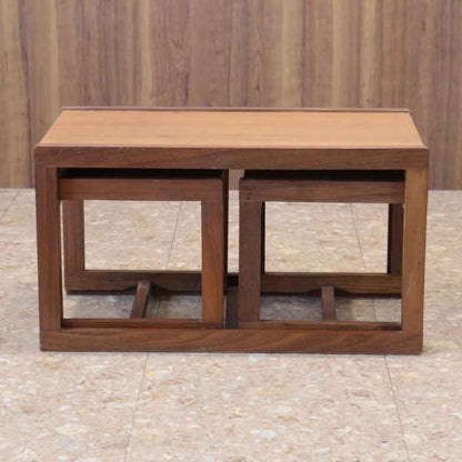 ネストテーブル3点セット イギリス ヴィンテージ チーク ミッドセンチュリー