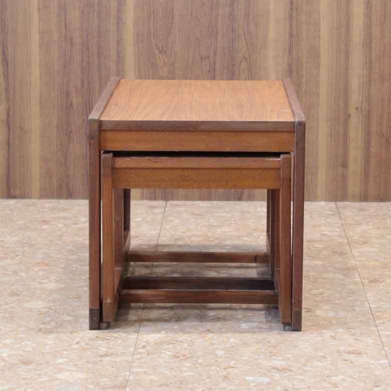 ネストテーブル3点セット イギリス ヴィンテージ チーク ミッドセンチュリー