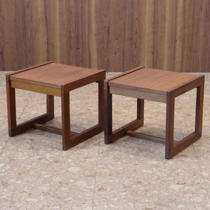 ネストテーブル3点セット イギリス ヴィンテージ チーク ミッドセンチュリー