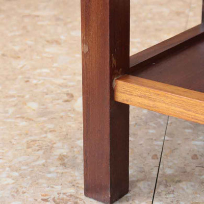 ガラストップテーブル ヴィンテージ コーヒーテーブル チーク