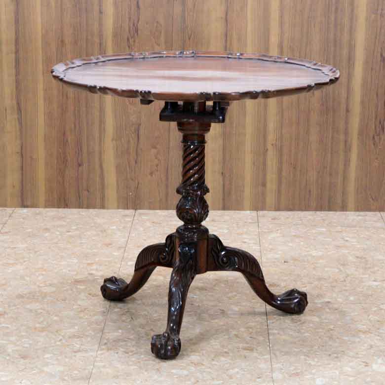 ティルトトップテーブル ヴィンテージ イギリス ラウンドテーブル オケージョナルテーブル