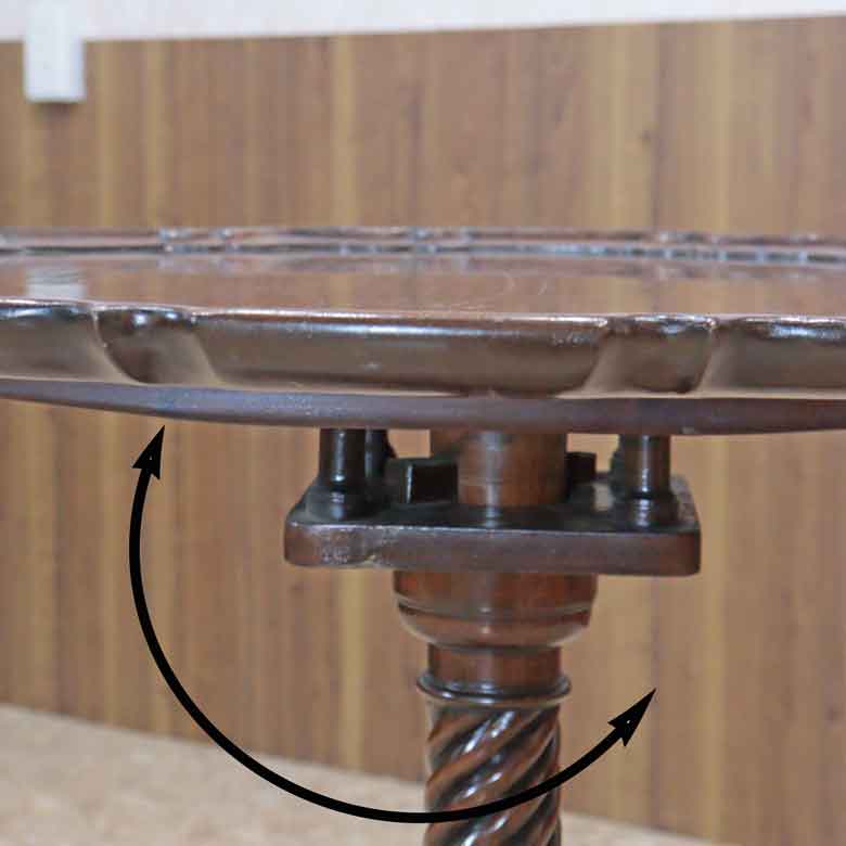 ティルトトップテーブル ヴィンテージ イギリス ラウンドテーブル オケージョナルテーブル