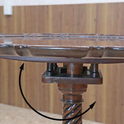 ティルトトップテーブル ヴィンテージ イギリス ラウンドテーブル オケージョナルテーブル