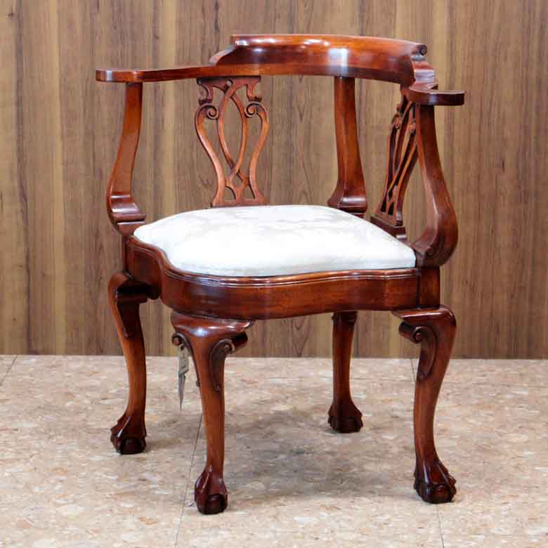 コーナーチェア Bevan Funnell Reprodux チッペンデールスタイル イギリス