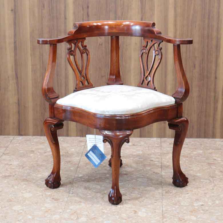 コーナーチェア Bevan Funnell Reprodux チッペンデールスタイル イギリス