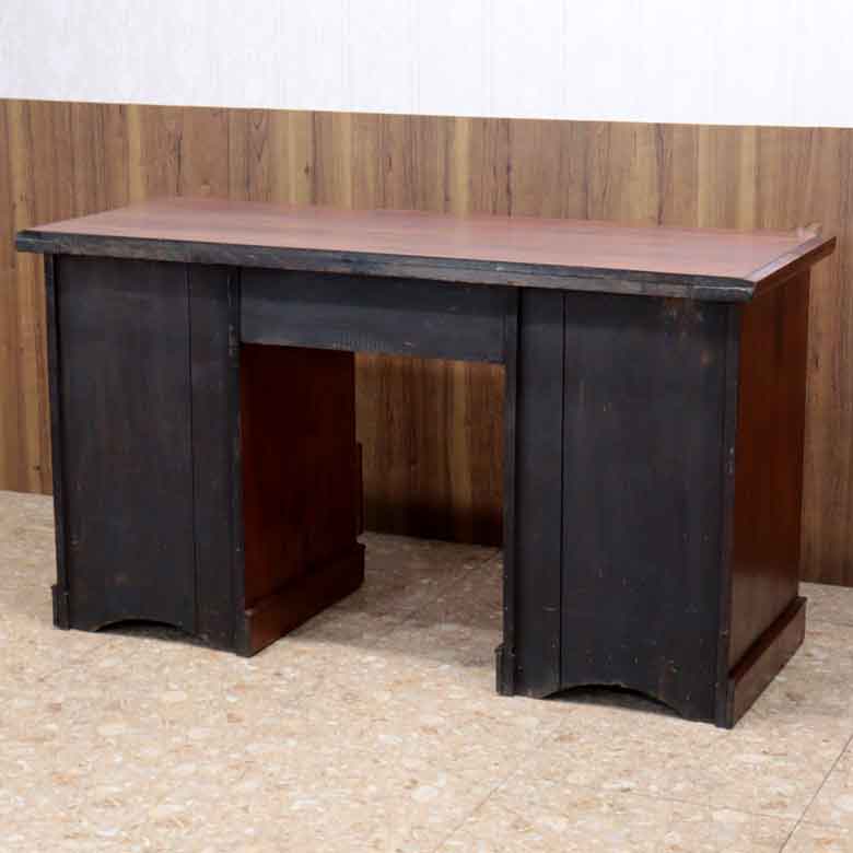 イギリス アンティーク ペディスタルデスク ライティングデスク