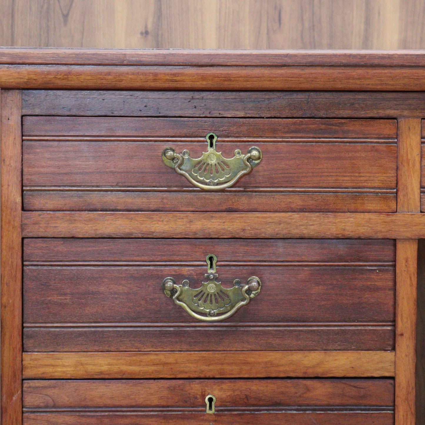 イギリス アンティーク ペディスタルデスク ライティングデスク