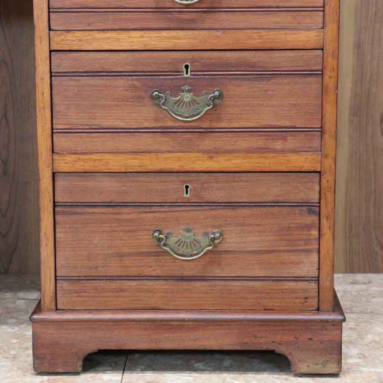 イギリス アンティーク ペディスタルデスク ライティングデスク