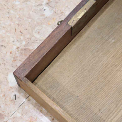 イギリス アンティーク ペディスタルデスク ライティングデスク