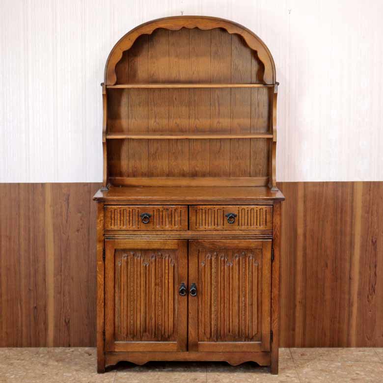 オールドチャーム Old Charm ウェルシュドレッサー カップボード ヴィンテージ 木製 レトロ ミッドセンチュリー 北欧