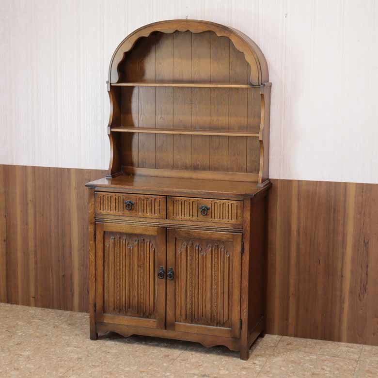 オールドチャーム Old Charm ウェルシュドレッサー カップボード ヴィンテージ 木製 レトロ ミッドセンチュリー 北欧