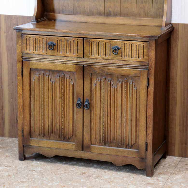 オールドチャーム Old Charm ウェルシュドレッサー カップボード ヴィンテージ 木製 レトロ ミッドセンチュリー 北欧