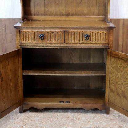 オールドチャーム Old Charm ウェルシュドレッサー カップボード ヴィンテージ 木製 レトロ ミッドセンチュリー 北欧