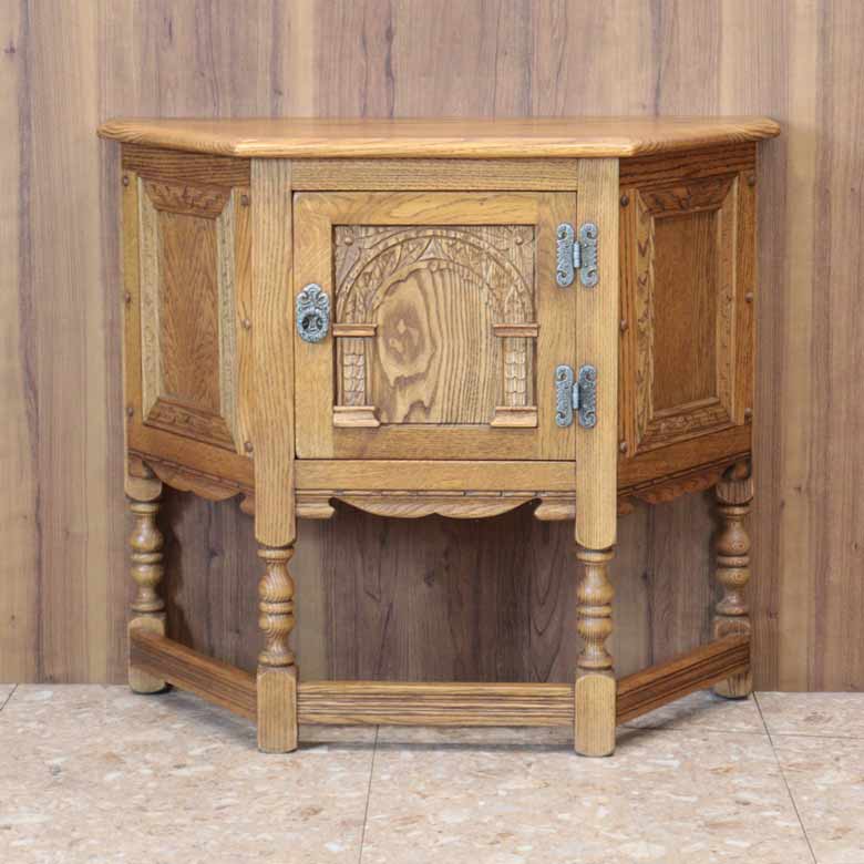 オールドチャーム Old Charm カンテッドテーブル スモールキャビネット ヴィンテージ 木製 レトロ ミッドセンチュリー 北欧