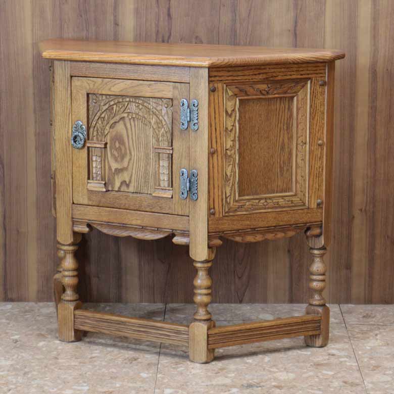 オールドチャーム Old Charm カンテッドテーブル スモールキャビネット ヴィンテージ 木製 レトロ ミッドセンチュリー 北欧